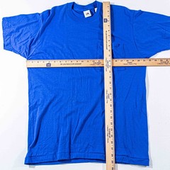 Vintage Fruit of the Loom Pocket Shirt Large 90s Made in USA Single Stitch Blank