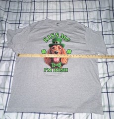 Way To Celebrate St Patrick’s Day T-Shirt Men Light Grey Size 2XL NWOT