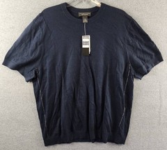 The Men’s Store at Bloomingdale’s Cashmere Blend Sweater Tee XL True Navy S/S