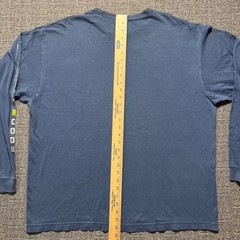 Vintage Old Navy Millennium 2000 Long Sleeve Shirt Mens XL Blue Graphic O2N Y2K