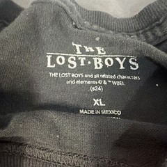 The Lost Boys Comic Book Art Goth Men’s Black T-Shirt Crew Neck Size XL