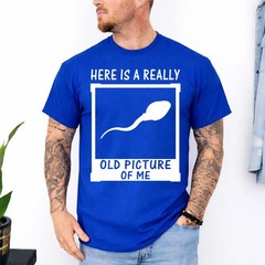 Here Is A Really Old Picture Of Me Funny Retro Graphic Unisex T-Shirt