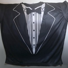 Funny Tuxedo Graphic Tee, Black Novelty T Shirt, Formal Costume Shirt