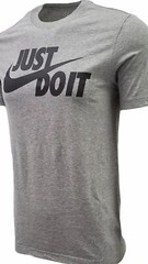 NIKE Just Do It Men’s T Shirt Style AR5006-063 Gray/B Size Medium