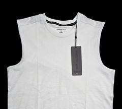Kenneth Cole Men’s Active Tech Muscle Tee Stretch Soft Cotton UPF 50+ White