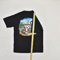 Harley Davidson Men’s T Shirt Santa Claus Cotton Black Size M Fairbanks Alaska