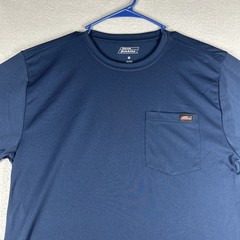 Dickies T-shirt Navy Blue Crew Neck Work Shirt Mens M