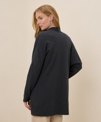Pact Women’s Airplane Wrap Cardigan Medium Large Charcoal Heather Top Outerwear