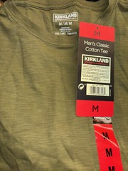 Kirkland Signature Men’s Classic Cotton Crew Neck T Shirt (Green, M) NWT
