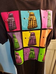 Dr Who Daleks Array Colors – Black T-Shirt XL Men’s