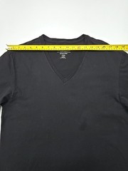 Calvin Klein Men’s Black Logo V-Neck T-Shirt Size LG Regular