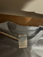 TEEMAX Las Vegas Nevada Embroidered Logo T Shirt Gray Heavyweight Mens Medium