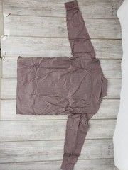 Ermenegildo Zegna Men’s Dress Shirt L Pink & Brown NWT Single Chest Pocket