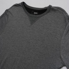 Sonoma Goods For Life Shirt Mens Large Gray Crew Neck V Stitch Pullover