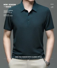 Premium Ice Silk Breathable Men’s Polo Shirt Summer Smart Casual Style Up to 6XL