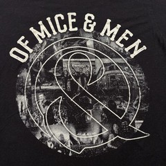 Tultex Of Mice & Men Rock Band T-Shirt Mens Small Black Cotton Graphic Print