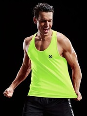 NELEUS ‘Dry Fit Logo Muscle’ Mesh Tank Top Men’s M Gym Workout Exercise Grn NWT!