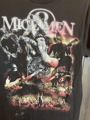 Of Mice And Men American Dream Tour 2014 Black Graphic Band Shirt Adult Small
