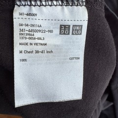 Uniqlo T-Shirt Supima Cotton Men’s Medium Black