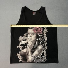 Pro Tag Tank Top Mens XL Black Cotton Graphic Free Shipping USA Made #107