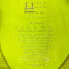 PIP Hi-Vis Shirt Mens 2XL Safety Yellow Short Sleeve Reflective Tape Class 3