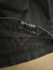 Vintage Sean John Script Logo Tshirt Mens Black P Diddy XXL 2XL Puff Daddy Diddy