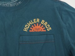 New! Howler Bros Super Bueno Sol Pocket Cotton Tee Shirt Men’s Medium Storm