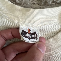 Vintage 50s Bodygard Thermal Waffle Knit Long Sleeve Shirt Small 34-36