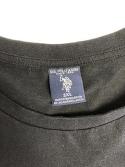 U.S. Polo Assn Shirt Mens 2XL Black Long Sleeve USPA Logo Graphic Crewneck