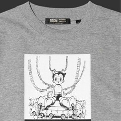 Astro Boy ATOM 2003 Countdown Print T-Shirt Gray Short Sleeve Size L Japan Men’s