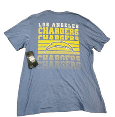 ’47® (Men’s XL) LA Chargers™ Back to Back Franklin T-Shirt in Cadet Blue