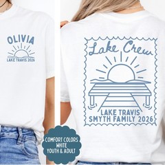 Personalized Family Lake Trip Shirt, Matching Vacation Crew Tee 2026