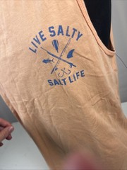Salt Life Sea Craft Tank Orange L Live Salty Saltlife Unisex Tank Small