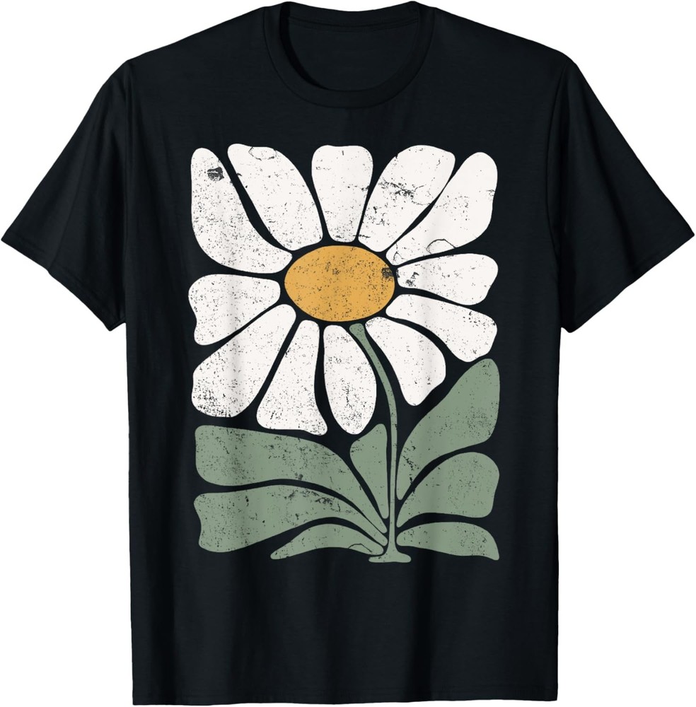 Boho Daisy ~ Flower Retro Botanical Wildflower Gardener T-Shirt
