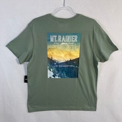 Eddie Bauer Mt. Rainier Graphic T-Shirt Men’s Size M Green Short Sleeve NWT