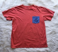 Southern Point Co Men’s L Salmon Logo Pocket Tshirt 100% Cotton Preppy