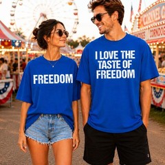 4th of July Couples Drinking Shirts Funny Matching Bar Crawl Tee Set