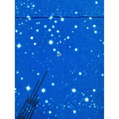 Disney Star Wars Spirit Jersey Endor Moon Blue Galaxy Long Sleeve Shirt Small