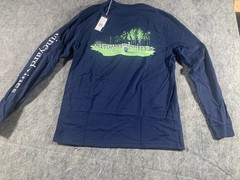 NWT Vineyard Vines Golf Putt Long-Sleeve Pocket Tee T-Shirt Blue Men’s Small NEW