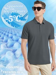 Men’s Casual Cotton Polo Shirts Short Sleeve Golf Sport Quick Dry Summer T-shirt