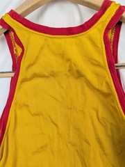Vintage 40’s 50’s US Marines Yellow Basketball Jersey Coane Athletic Knit 36