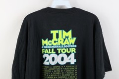 Vintage Y2K 2004 Mens XL Faded Tim McGraw & The Dancehall Doctors Band T-Shirt