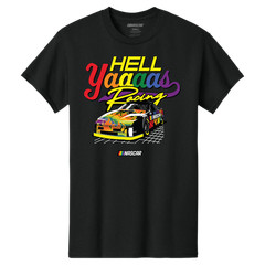 NASCAR Classic Ink Black Hell Yaaaas Racing Pride Graphic T-Shirt