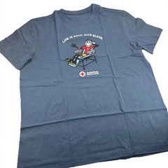 NEW 2026 – Life Is Good Give Blood Graphic T-Shirt Gildan