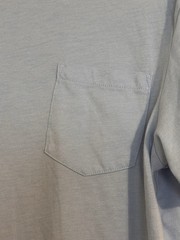 J.Crew Slim-Washed Men’s Slim Fit Short Sleeve Crew Neck Pocket T-Shirt Blue M