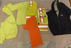 Mens Work Clothes 6 Piece Outfit Set Size L/XL Good Condition