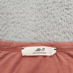Mr Porter T-Shirt Mens XXL Pink Short Sleeve Stretch Cotton Portugal Made *Spot*