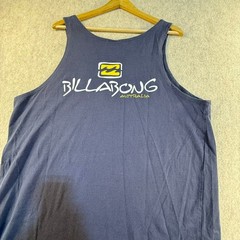 Billabong Australia Mens Tank Top Navy Blue Logo Graphic Surf Sleeveless XL