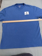 Jordan Flight Essentials Oversized Fit Men’s Blue Cotton Crew Neck T-Shirt S