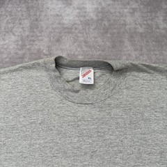 Vintage 90s Jerzees Shirt Mens XL Gray Navy Two Tone Blank Made USA